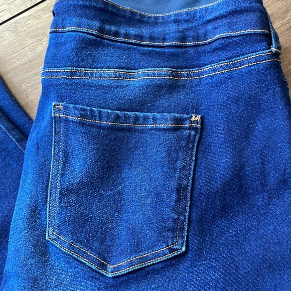 Maternity Jeans 👖Size XXL (20), Straight Leg, Comfort Stretch, NWOT, Dark Wash - Picture 3 of 9